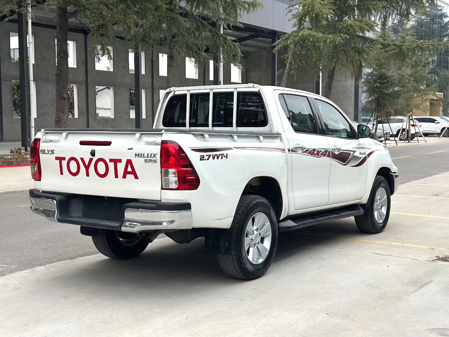 2018 Toyota Hilux Rear View Pickup Truck